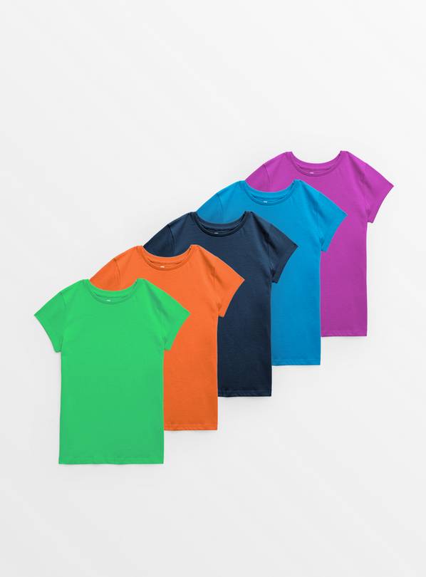Bright Short Sleeve T-Shirts 5 Pack 13 years